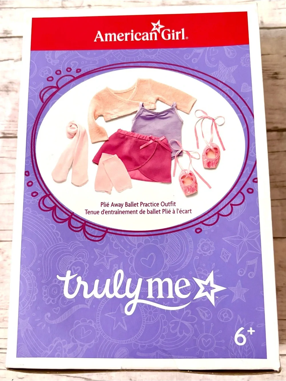 American Girl Doll Truly Me Plié Away Ballet Practice Outfit for 18” Dolls